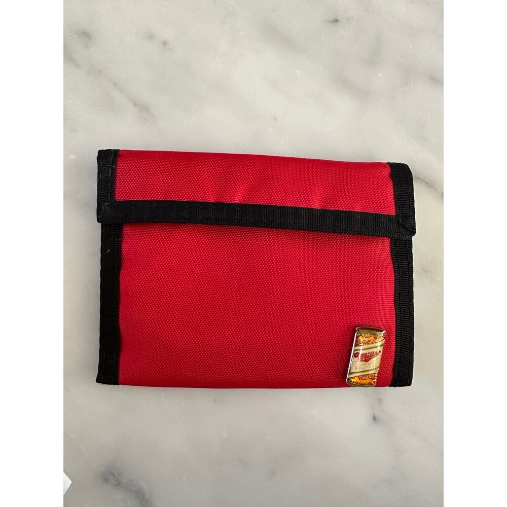 Vintage 1990s Red Miller Beer Velcro Wallet